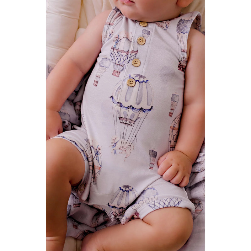 Sleeveless Romper -Dreamy Sheep