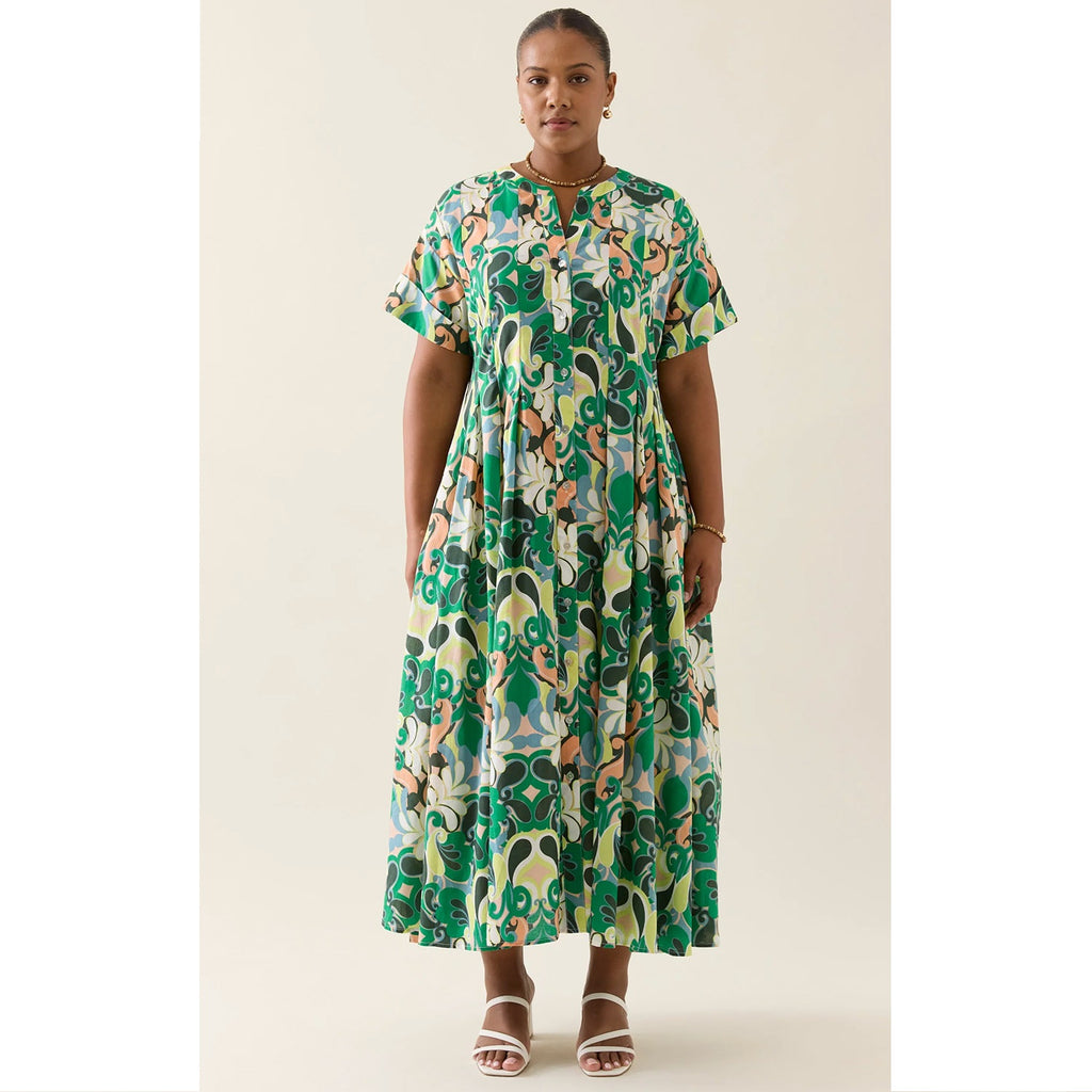 Dress Aurora Pleat Maxi - Paisley