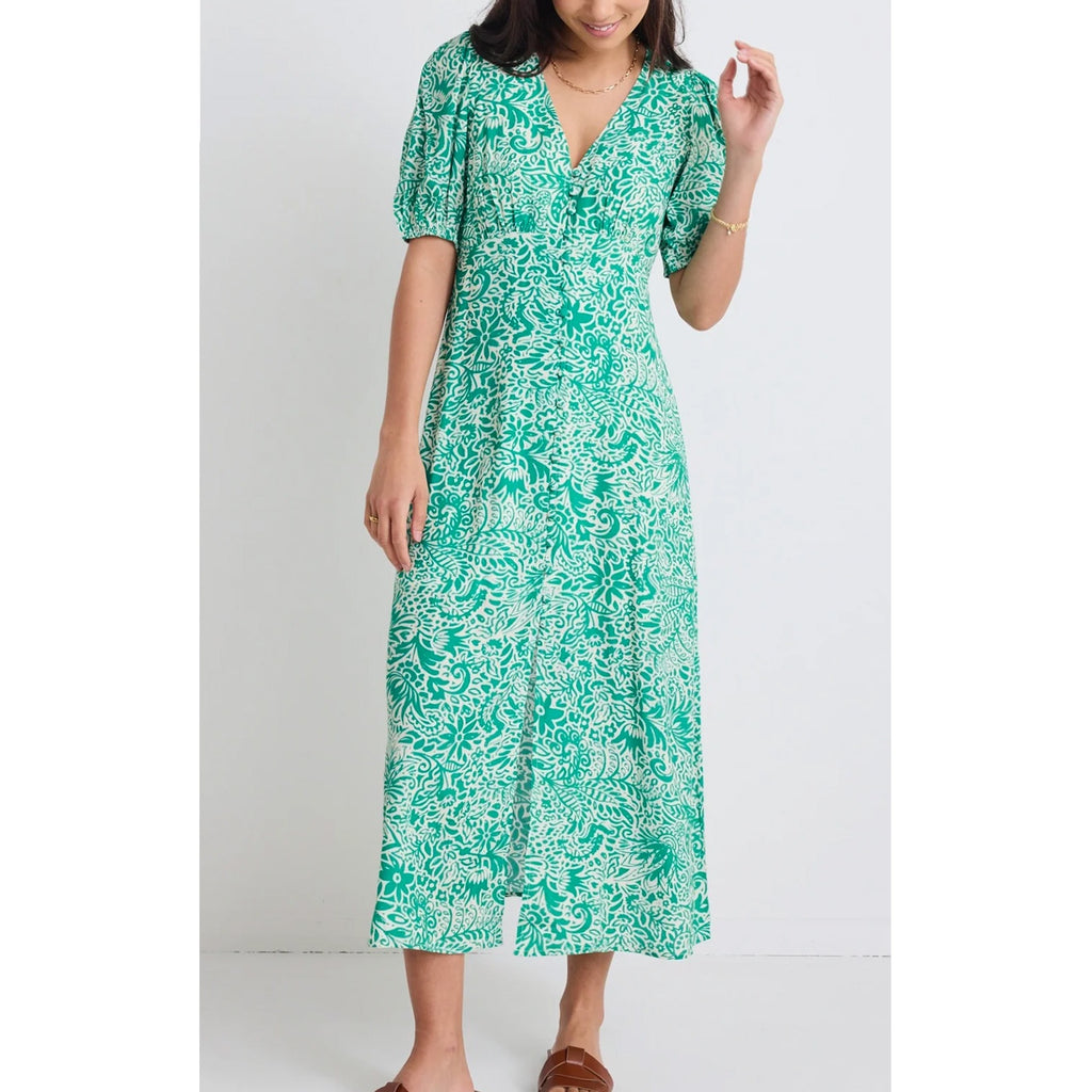 Dress Elemental - Green Batik