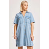 Dress Melenia Denim Shirtdress - Denim