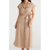 Dress Portia - Latte Stripe