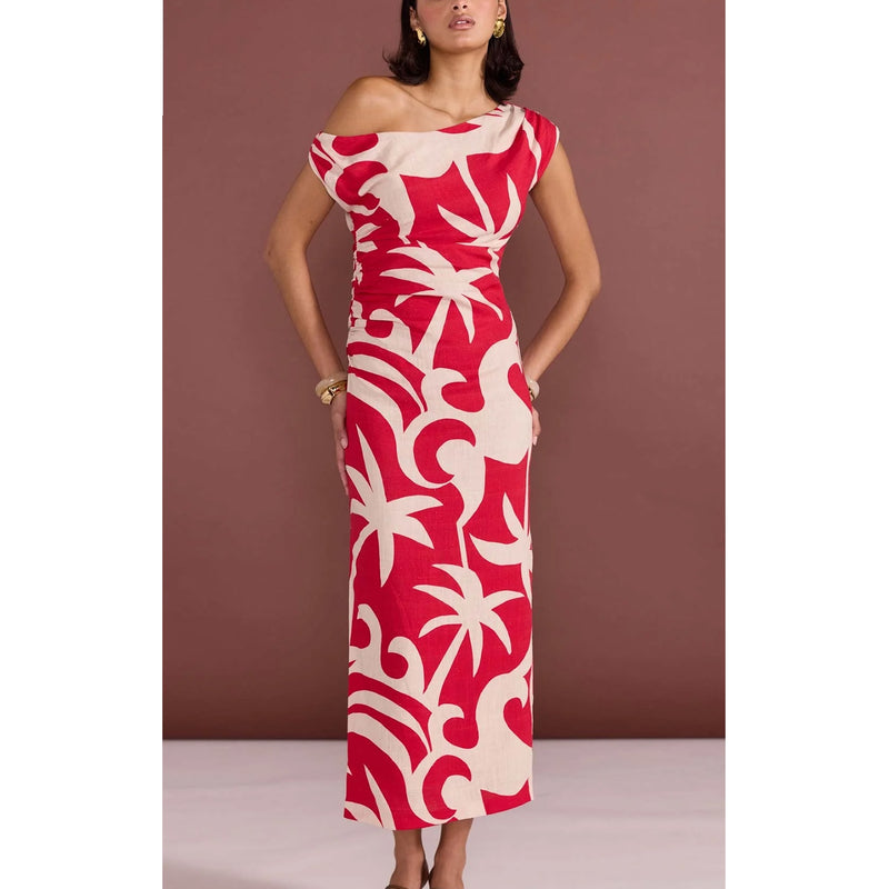 Dress Rhodes Midi - Red