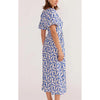 Dress Alto Midi - Blue Geo