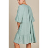 Dress Amelie Button ONE SIZE - Seafoam