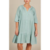 Dress Amelie Button ONE SIZE - Seafoam