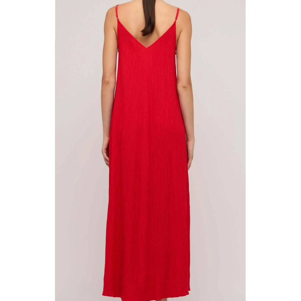 Dress Amira Bias Midi Dress - Red