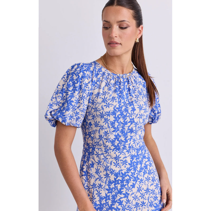 Dress Astrid - Blue Floral