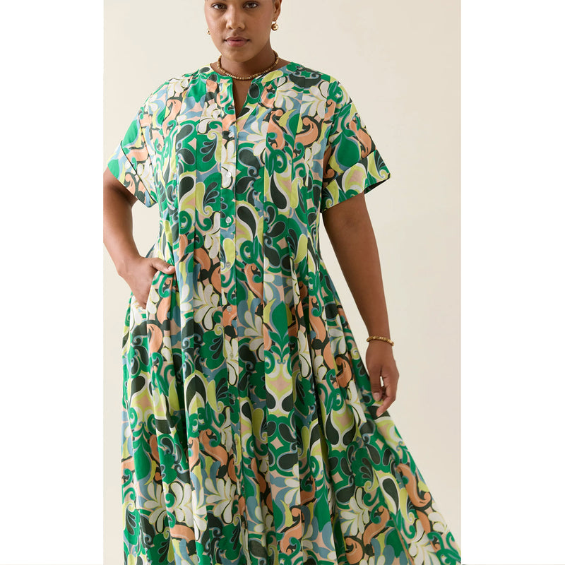 Dress Aurora Pleat Maxi - Paisley