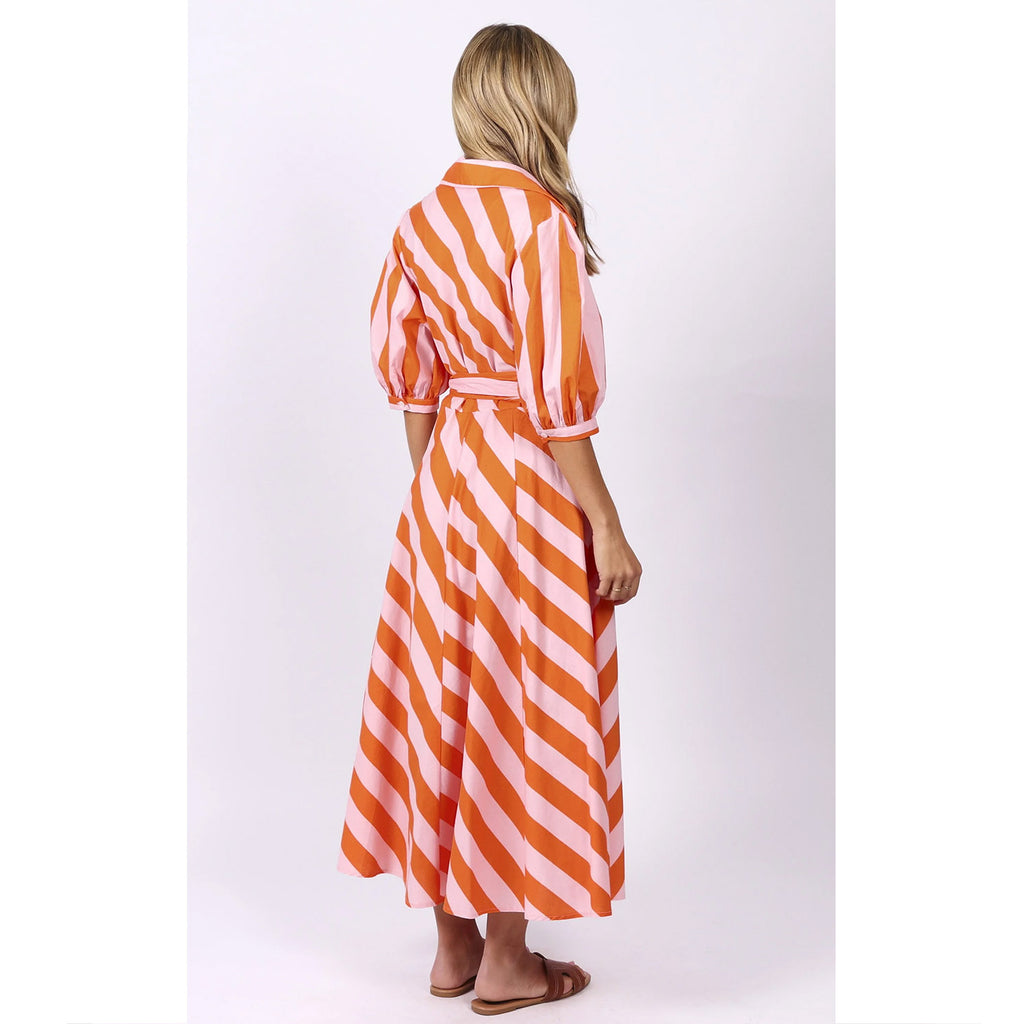 Dress Bianca - Orange & Pink