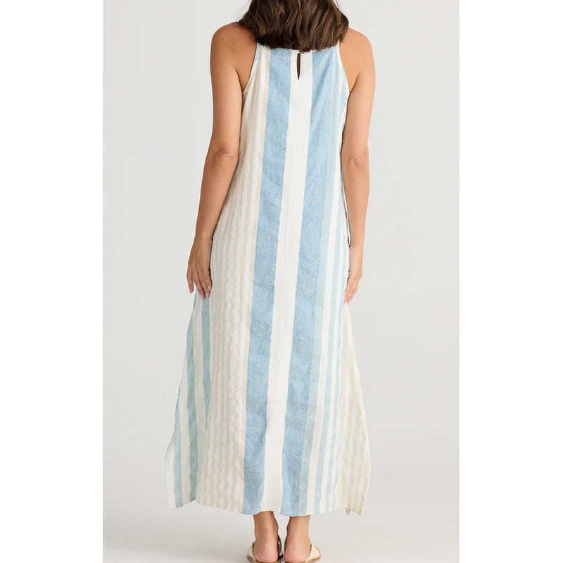 Dress Cliffside Maxi - Ocean Stripe