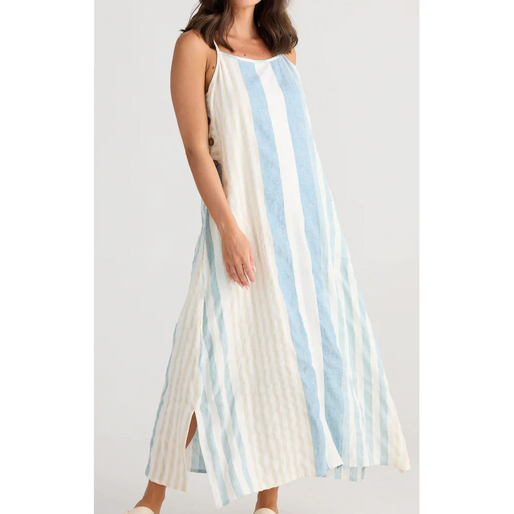 Dress Cliffside Maxi - Ocean Stripe