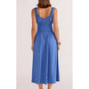 Dress Demi Shirred Midi - Blue