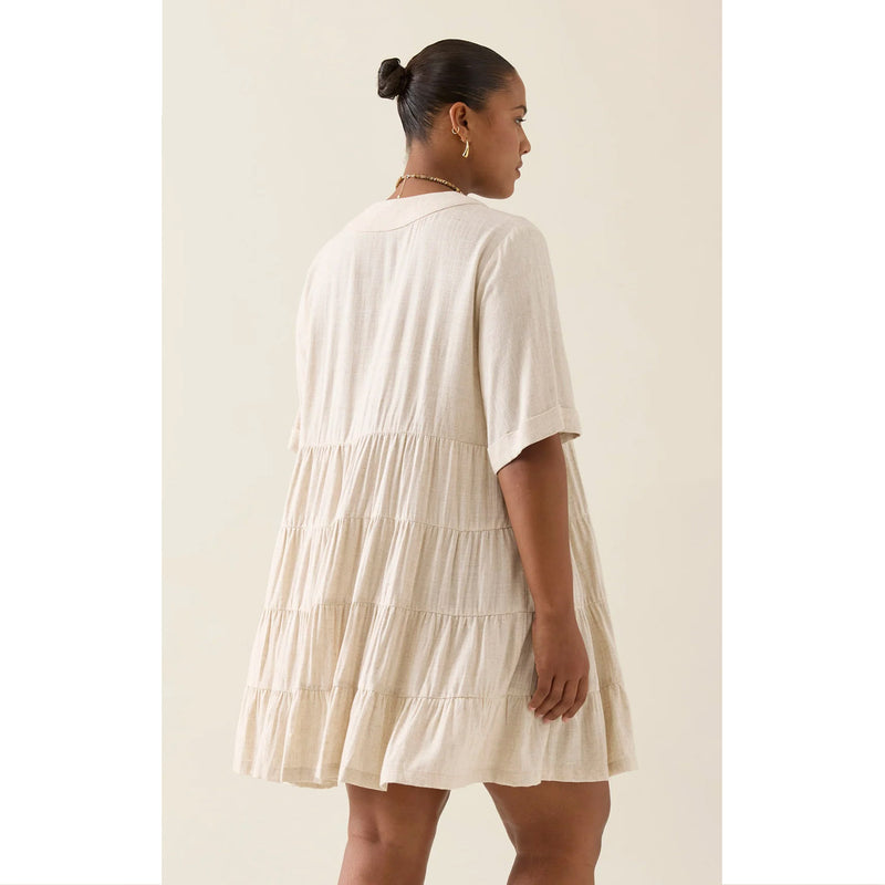 Dress Ingrid Button - Canvas