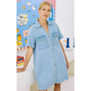 Dress Melenia Denim Shirtdress - Denim