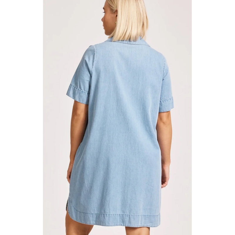 Dress Melenia Denim Shirtdress - Denim