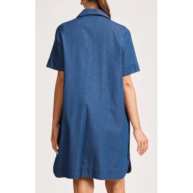 Dress Melenia Denim Shirtdress - Indigo