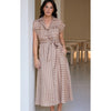 Dress Portia - Latte Stripe