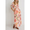 Dress Posy Peach Floral Midi