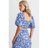 Dress Tranquillity Tiered Midi - Blue Batik