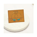 Earrings Golden Age Birthstone Hoop December - Turquoise