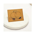 Earrings Golden Age Birthstone Hoop February - Amethyst