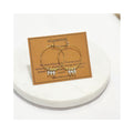 Earrings Golden Age Birthstone Hoop March - Aquamarine