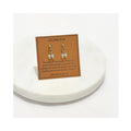 Earrings Golden Age Birthstone Studs March - Aquamarine