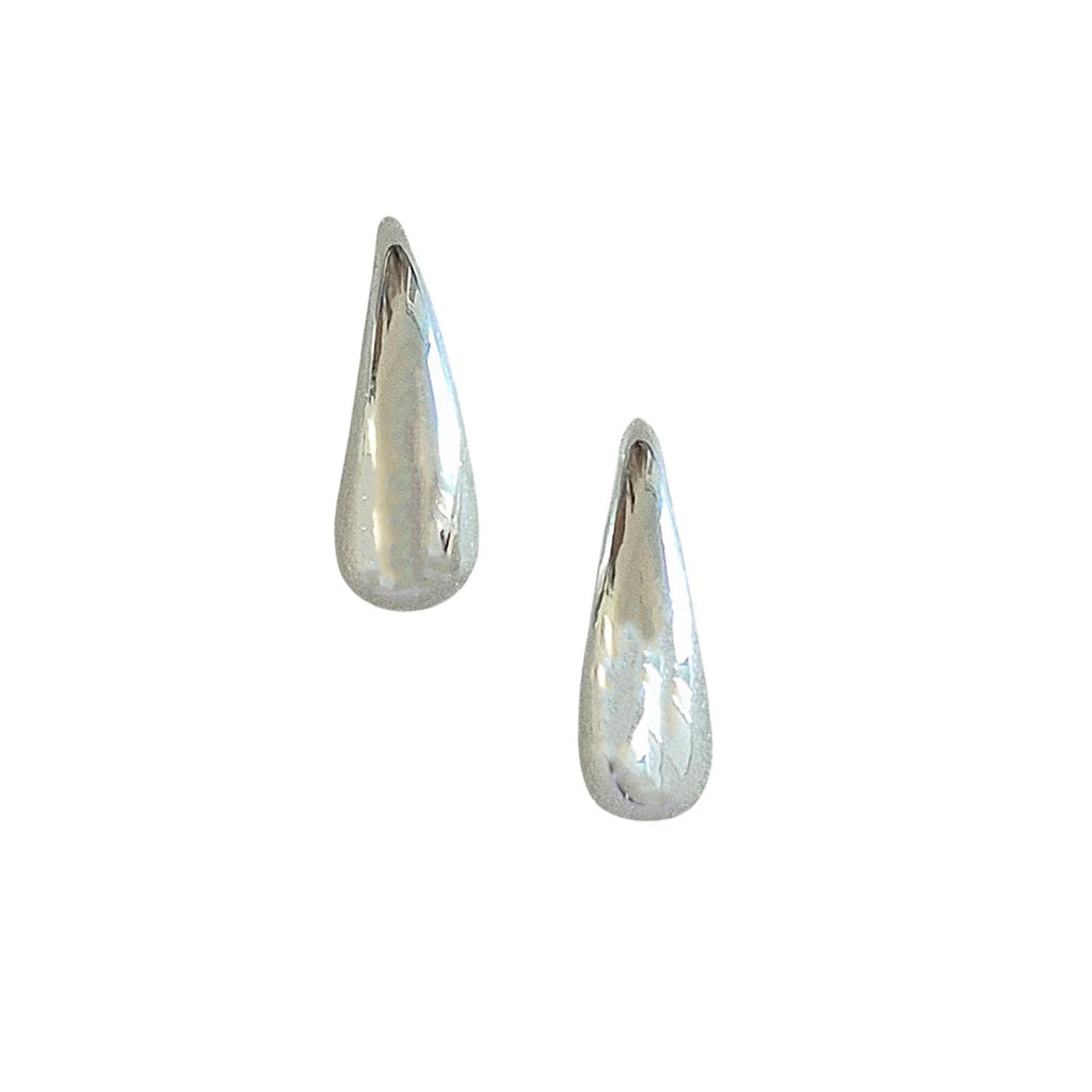 Earrings Silver Teardrop Stud