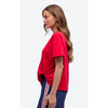 Top Easy Tuck Tee - Cherry