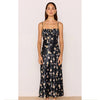 Dress Elinor Bias Midi - Black Floral