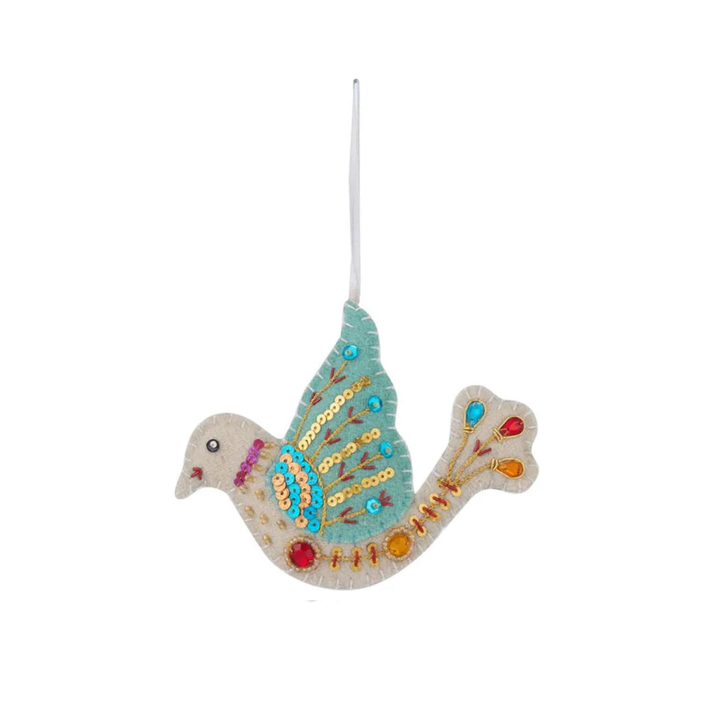 Embroidered Bird Hanger Felt 13x10 Multi