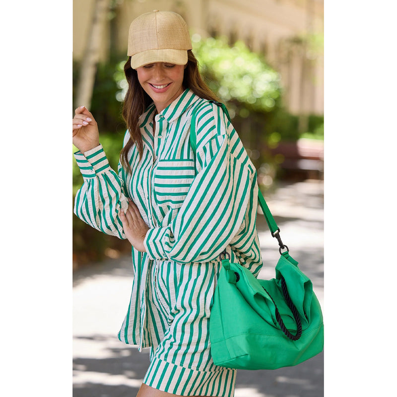 Top Ezra Shirt Jade Stripe
