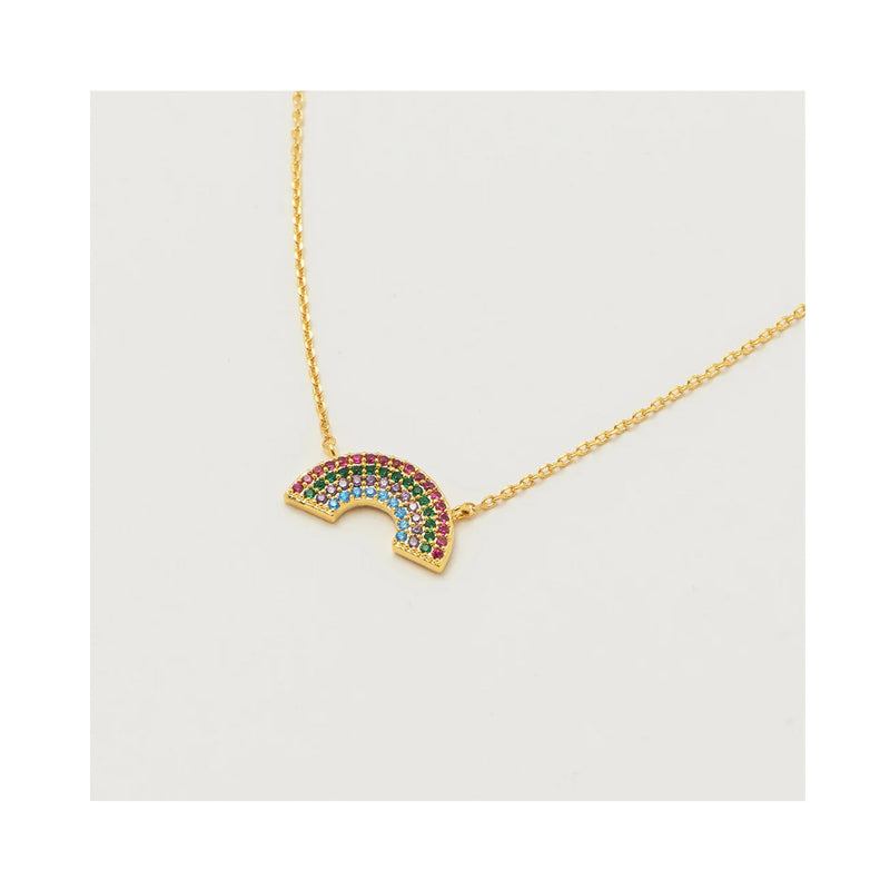 Necklace Full Rainbow Gold Plated