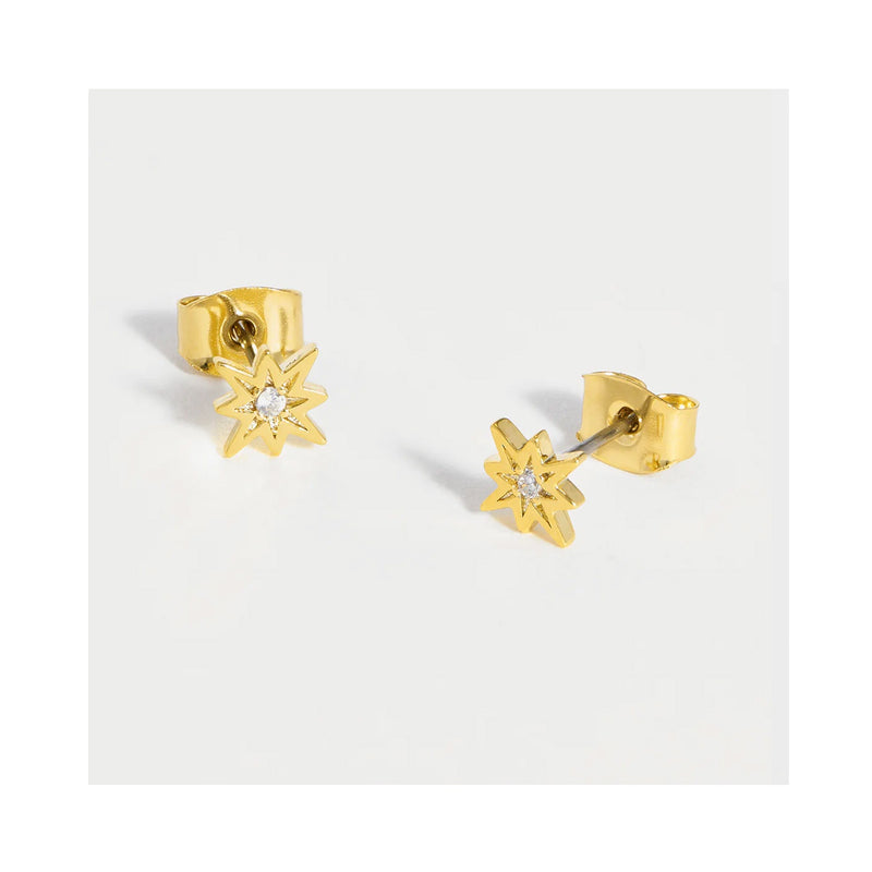 Earrings North Star With CZ