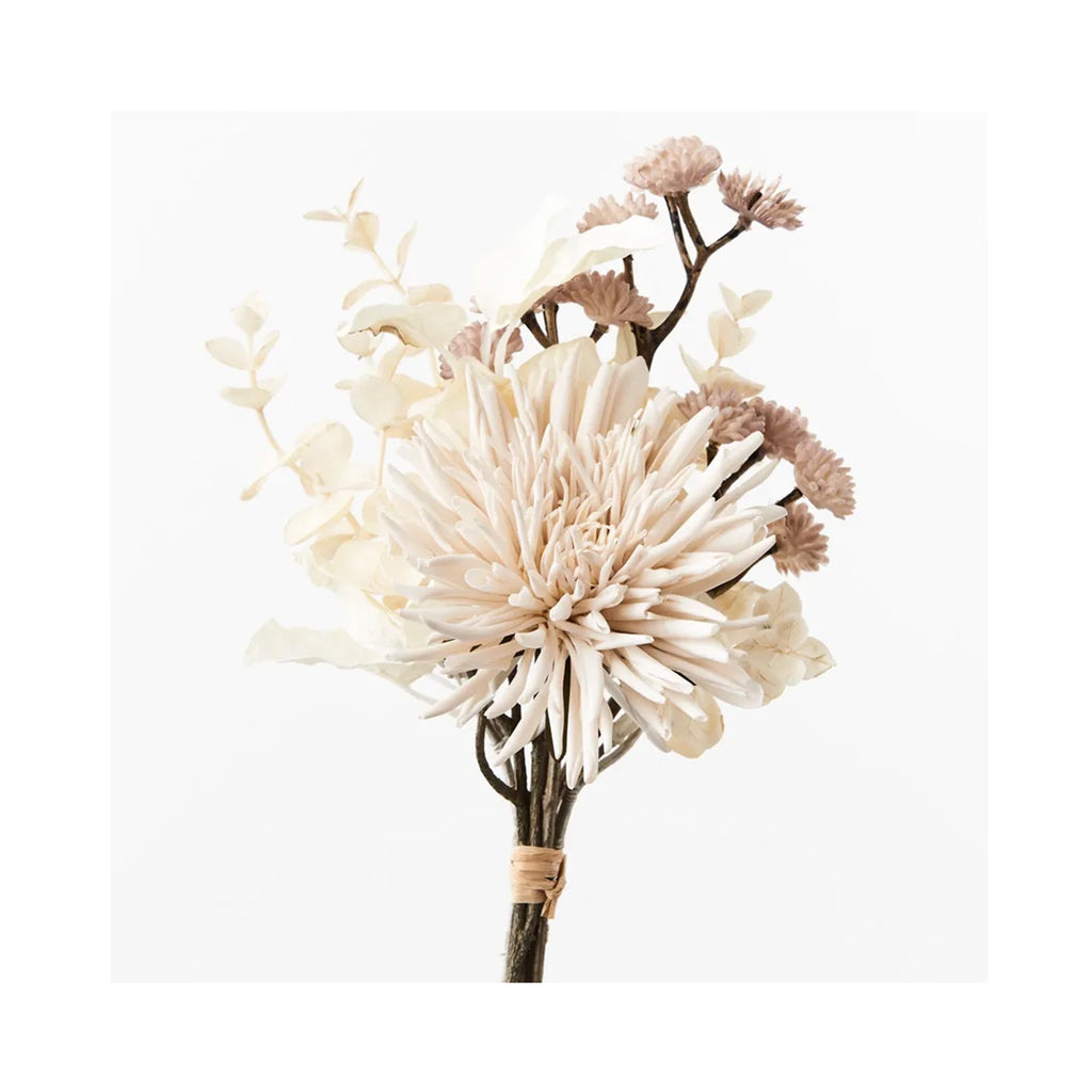 Faux Dahlia Mixed Bouquet - Ivory