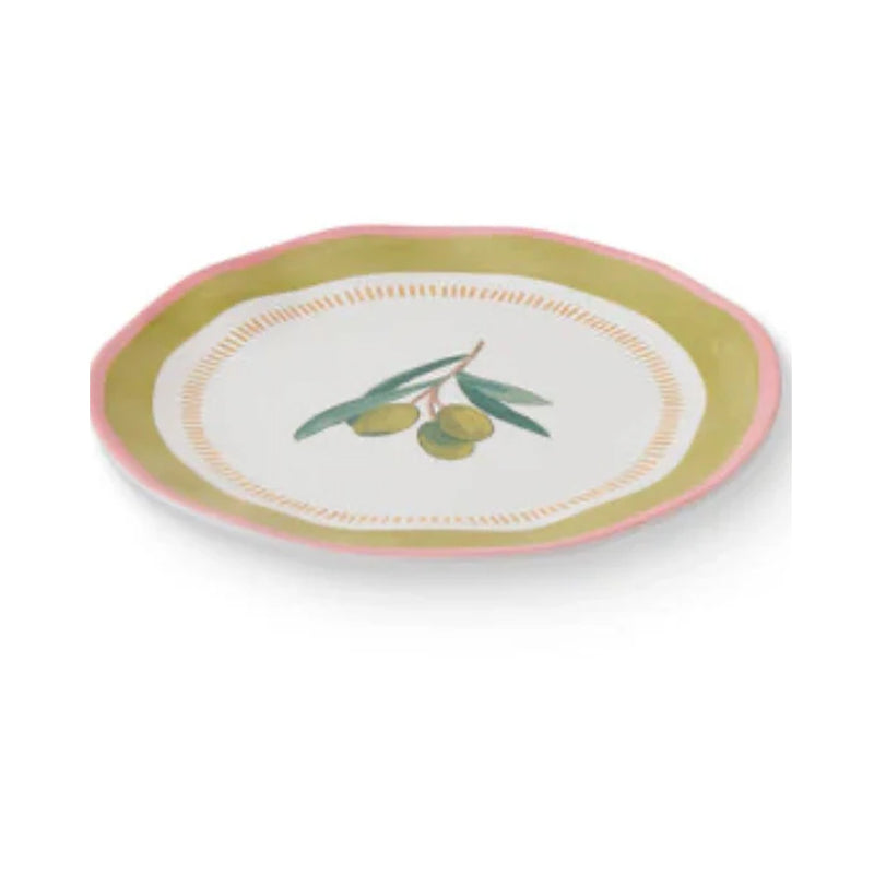 Plate Large Melamine Fiesta Olive