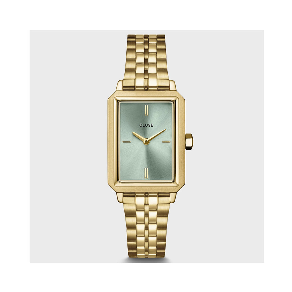 Watch Fluette Sage Green / Gold Link