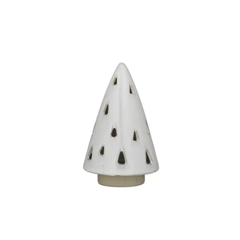 Candle Holder Tree T/Light - White