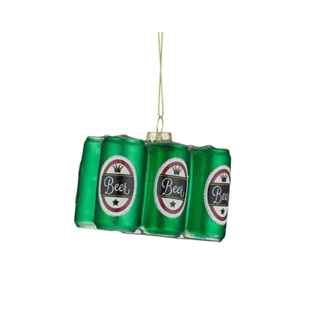 Ornament  6Pack Glass - Green