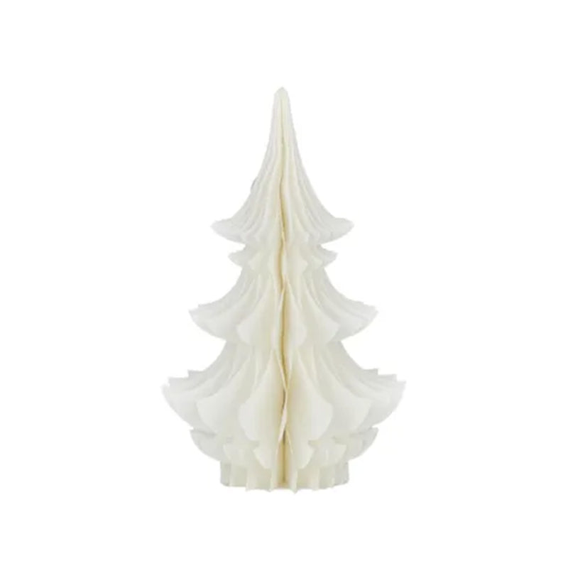 Ornament Christmas Tree Paper 40cm - White