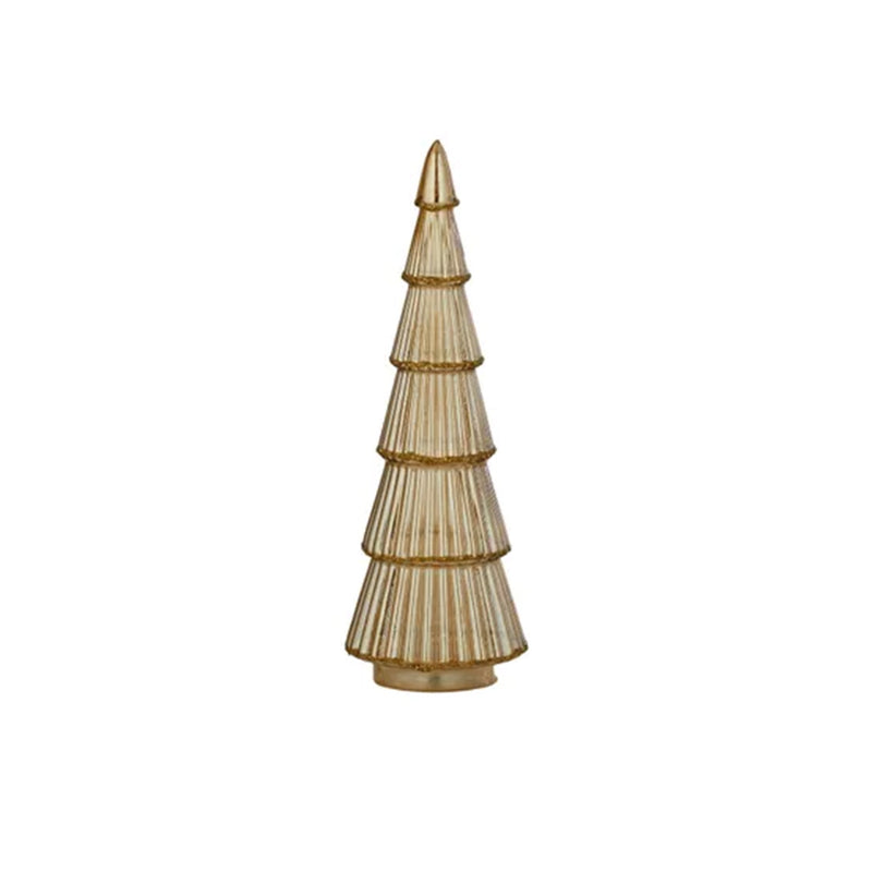 Ornament Glimmer Xmas Tree Glass - Gold