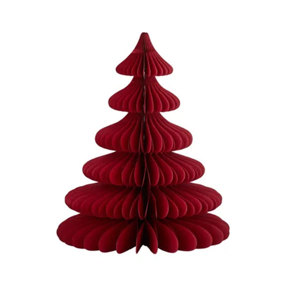 Ornament Xmas Tree Paper 30cm - Red