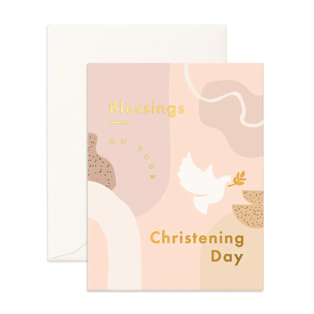 Card Christening Still Life Foil