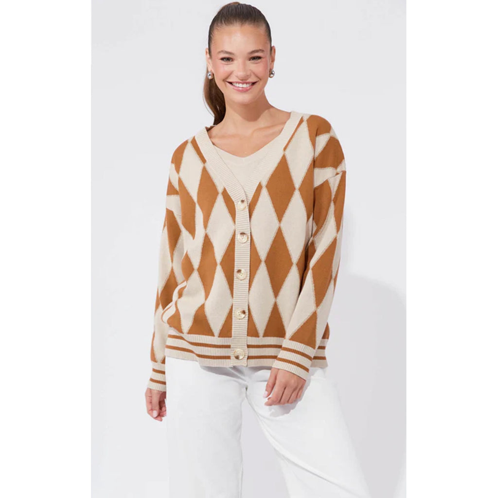 Cardigan Casablanca Lurex - Sand Dune