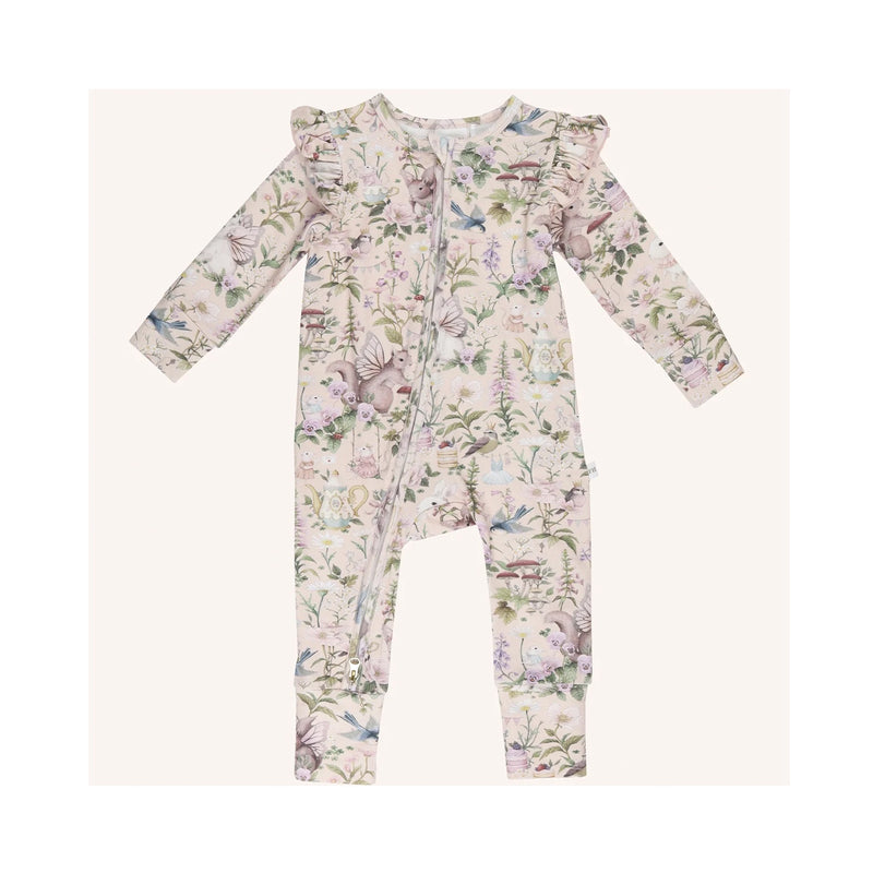 Baby Precious Frill Coverall - Garden Party