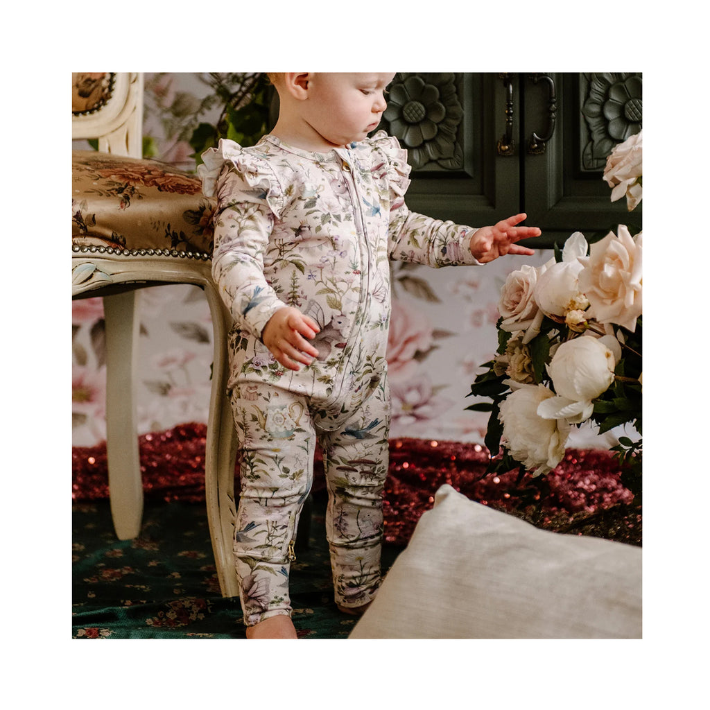 Baby Precious Frill Coverall - Garden Party