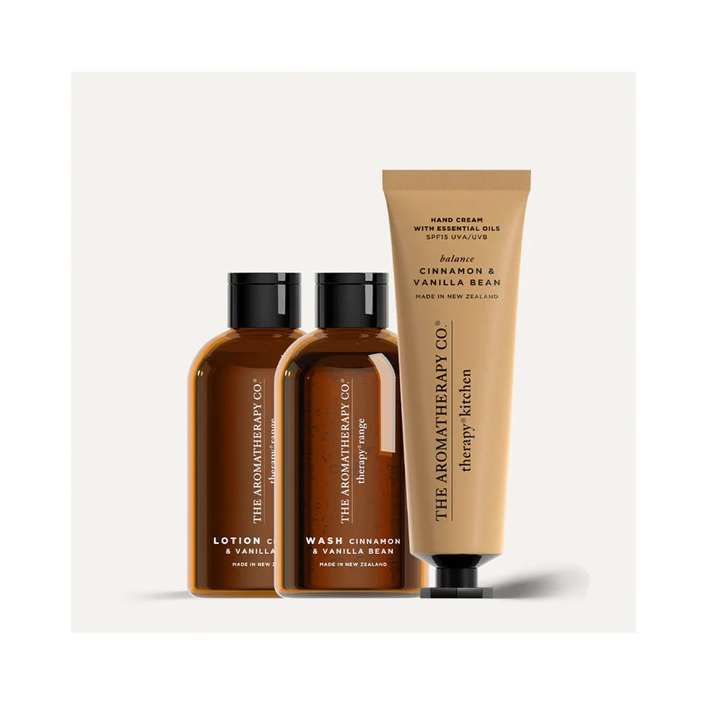 Gift Set Mini Bodycare Trio - Cinnamon & Vanilla Bean