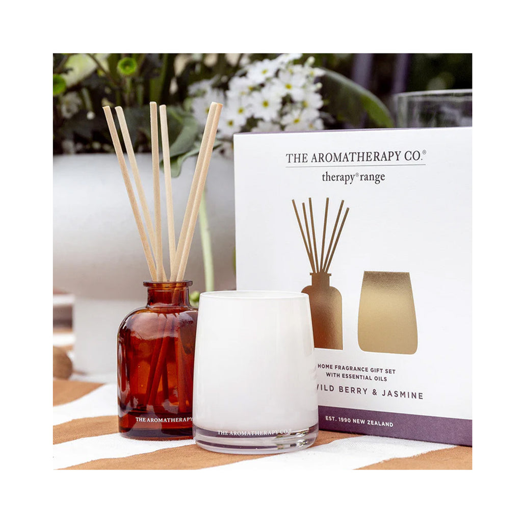 Gift Set Mini Candle & Diffuser - Wild Berry & Jasmine