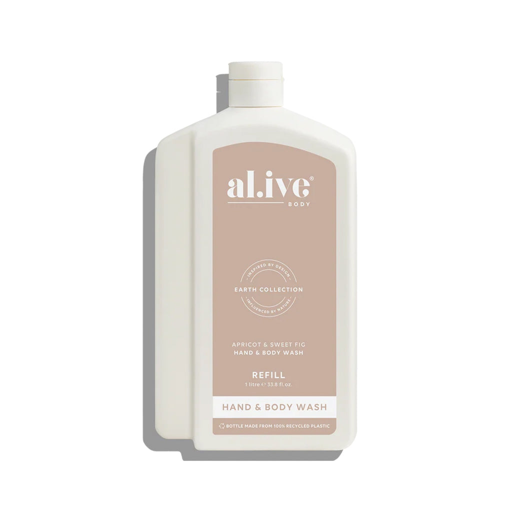 Hand & Body Wash Refill 1L - Apricot & Sweet Fig