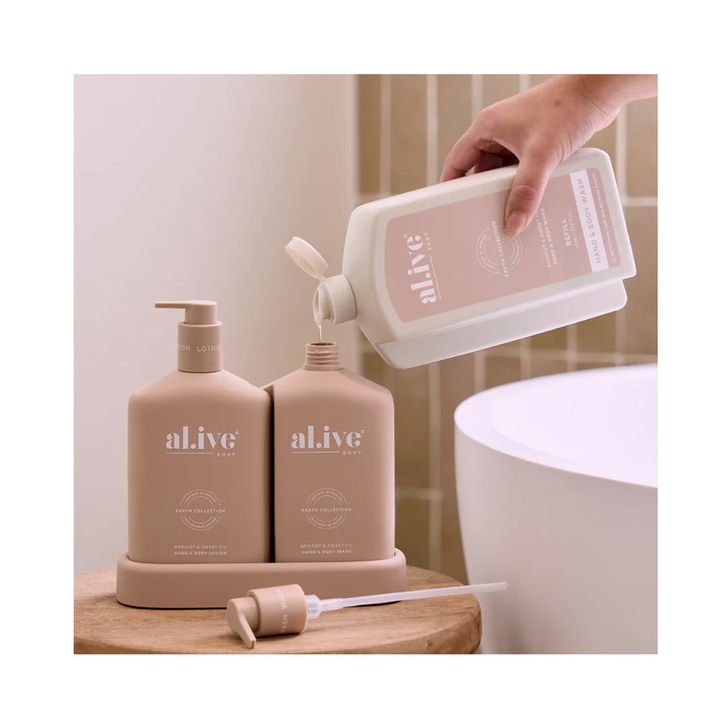 Hand & Body Wash Refill 1L - Apricot & Sweet Fig